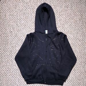 Vintage 1980’s Hush Puppies Hoodie w Glitter Puff Paint detail | One-of-a-Kind